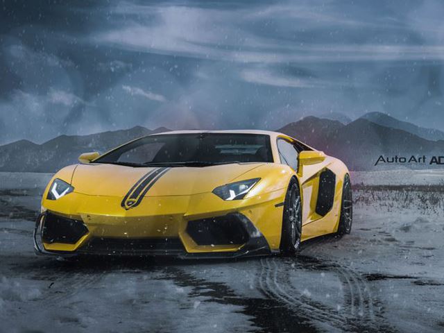 Суперкар снегоочиститель - Lamborghini Aventador Snow Plow Edition
